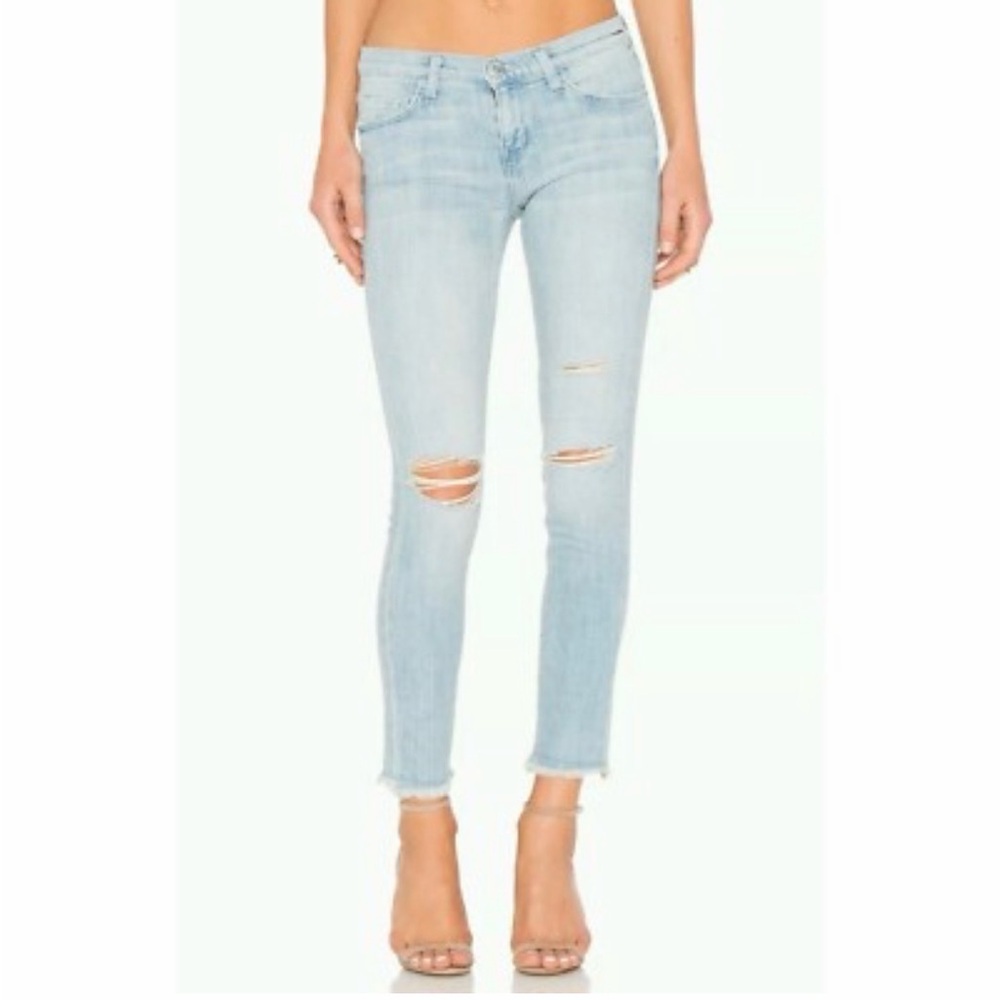 Current Elliott Womens Stiletto Jeans Mid Day Destroy size 29